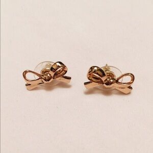🎀Kate Spade Rose Gold Bow Earrings